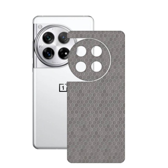 Folie skin SILKASE, pentru OnePlus 12, gri hexa, protectie spate telefon (SILKASE, Telefoane OnePlus) by www.silkase.ro Folie skin SILKASE, pentru OnePlus 12, gri hexa, protectie spate telefon (Telefoane OnePlus, S1879) by www.silkase.ro