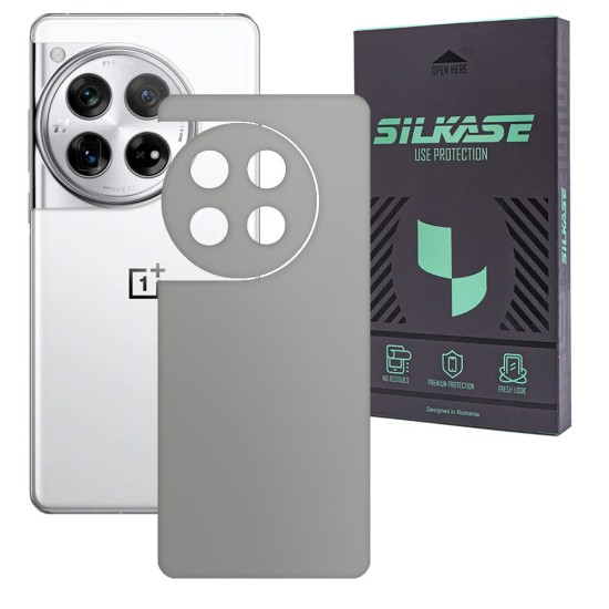 Folie skin SILKASE, pentru OnePlus 12, gri ice, protectie spate telefon (SILKASE, Telefoane OnePlus) by www.silkase.ro Folie skin SILKASE, pentru OnePlus 12, gri ice, protectie spate telefon (Telefoane OnePlus, S1880) by www.silkase.ro