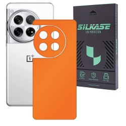 Folie skin SILKASE, pentru OnePlus 12, portocaliu mat, protectie spate telefon