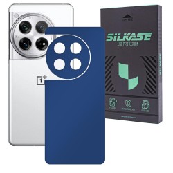 Folie skin SILKASE, pentru OnePlus 12, albastru inchis mat, protectie spate telefon