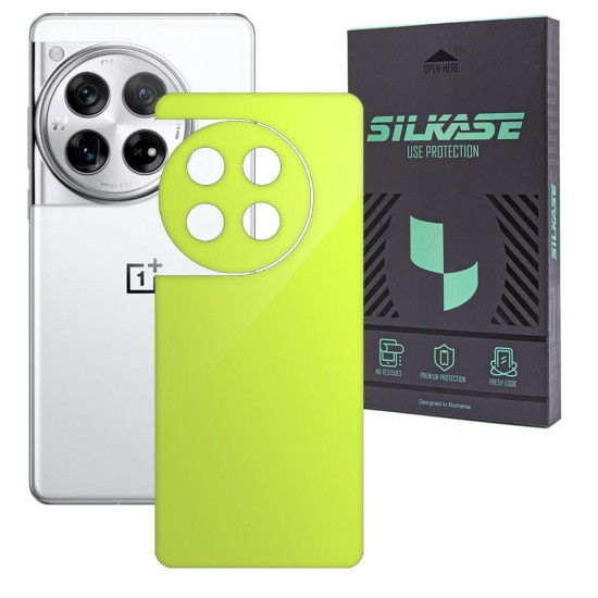 Folie skin SILKASE, pentru OnePlus 12, galben, protectie spate telefon (SILKASE, Telefoane OnePlus) by www.silkase.ro Folie skin SILKASE, pentru OnePlus 12, galben, protectie spate telefon (Telefoane OnePlus, S1891) by www.silkase.ro