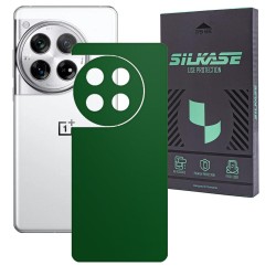 Folie skin SILKASE, pentru OnePlus 12, verde inchis mat, protectie spate telefon