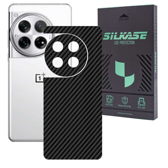 Folie skin SILKASE, pentru OnePlus 12, carbon, protectie spate telefon (SILKASE, Telefoane OnePlus) by www.silkase.ro Folie skin SILKASE, pentru OnePlus 12, carbon, protectie spate telefon (Telefoane OnePlus, S1876) by www.silkase.ro