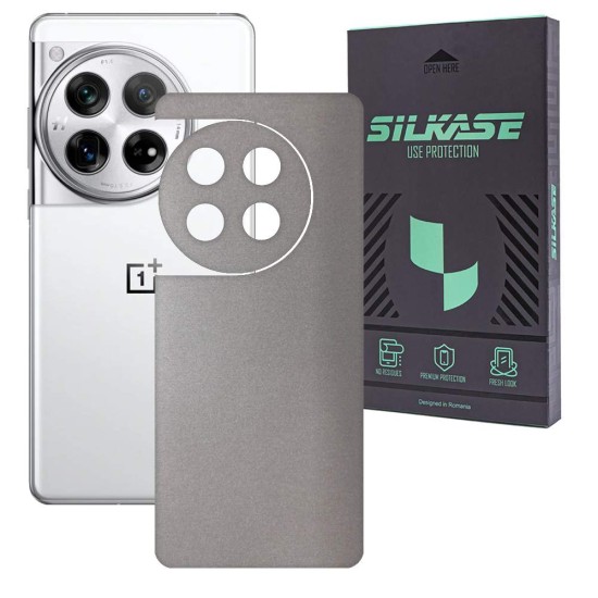 Folie skin SILKASE, pentru OnePlus 12, gri deschis, protectie spate telefon (SILKASE, Telefoane OnePlus) by www.silkase.ro Folie skin SILKASE, pentru OnePlus 12, gri deschis, protectie spate telefon (Telefoane OnePlus, S1878) by www.silkase.ro