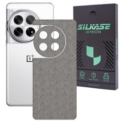 Folie skin SILKASE, pentru OnePlus 12, gri hexa, protectie spate telefon