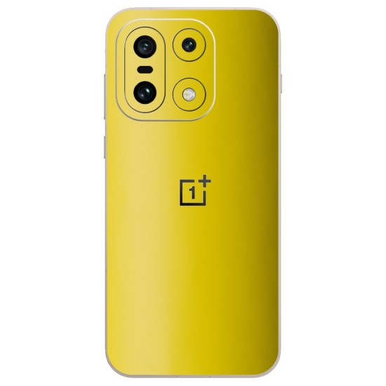 Folie skin SILKASE pentru Oneplus 15, protectie spate telefon, galben mat (OnePlus 15, S2442) by www.silkase.ro