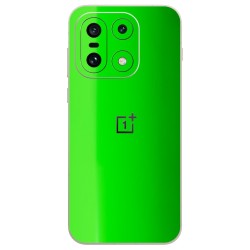 Folie skin SILKASE pentru Oneplus 15, protectie spate telefon, verde neon lucios