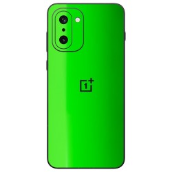Folie skin SILKASE pentru Oneplus 15R, protectie spate telefon, verde neon lucios