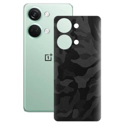 Folie skin SILKASE pentru OnePlus Nord 3, camo negru, protectie spate telefon