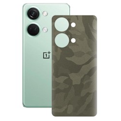 Folie skin SILKASE pentru OnePlus Nord 3, camo verde, protectie spate telefon