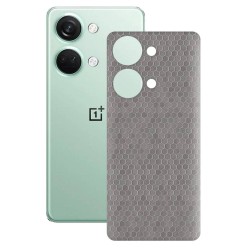 Folie skin SILKASE pentru OnePlus Nord 3, gri hex, protectie spate telefon
