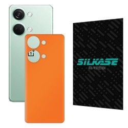 Folie skin SILKASE pentru OnePlus Nord 3, portocaliu mat, protectie spate telefon