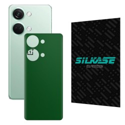 Folie skin SILKASE pentru OnePlus Nord 3, verde inchis mat, protectie spate telefon