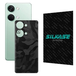 Folie skin SILKASE pentru OnePlus Nord 3, camo negru, protectie spate telefon Folie skin SILKASE pentru OnePlus Nord 3, camo negru, protectie spate telefon