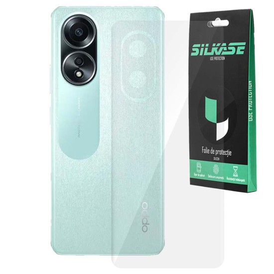 Folie spate SILKASE pentru Oppo A58, protectie spate, silicon regenerabil (SILKASE, Folie Silicon Spate Lucioasa) by www.silkase.ro Folie spate SILKASE pentru Oppo A58, protectie spate, silicon regenerabil (A58 5G, F6646) by www.silkase.ro