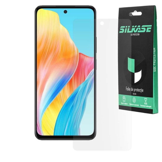 Folie mata SILKASE pentru Oppo A58, protectie ecran, silicon (A58 5G, F6648) by www.silkase.ro