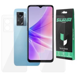 Set 2 folii SILKASE pentru Oppo A77, protectie telefon, silicon regenerabil