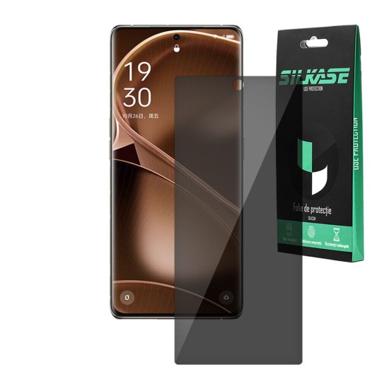 Folie privacy SILKASE pentru Oppo Find X6, protectie ecran, silicon (Find X6, F5798) by www.silkase.ro