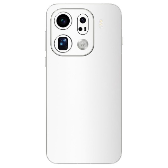 Folie skin SILKASE pentru Oppo Find X9 Pro, protectie spate telefon, alb mat Folie skin SILKASE pentru Oppo Find X9 Pro, protectie spate telefon, alb mat (Find X9 Pro, S2601) by www.silkase.ro