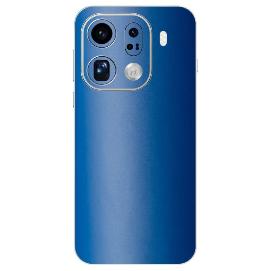 Folie skin SILKASE pentru Oppo Find X9 Pro, protectie spate telefon, albastru inchis mat (Find X9 Pro, S2608) by www.silkase.ro