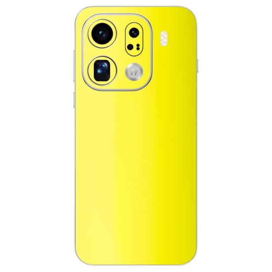 Folie skin SILKASE pentru Oppo Find X9 Pro, protectie spate telefon, galben fluorescent Folie skin SILKASE pentru Oppo Find X9 Pro, protectie spate telefon, galben fluorescent (Find X9 Pro, S2622) by www.silkase.ro