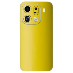 Folie skin SILKASE pentru Oppo Find X9 Pro, protectie spate telefon, galben mat