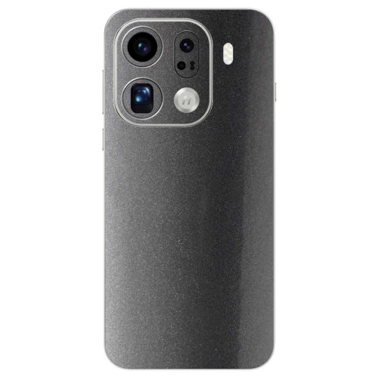 Folie skin SILKASE pentru Oppo Find X9 Pro, protectie spate telefon, gri metalizat (Find X9 Pro, S2603) by www.silkase.ro