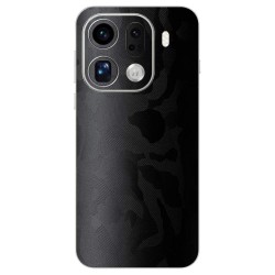 Folie skin SILKASE pentru Oppo Find X9 Pro, protectie spate telefon, negru camuflaj