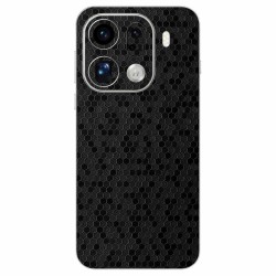 Folie skin SILKASE pentru Oppo Find X9 Pro, protectie spate telefon, negru hexa