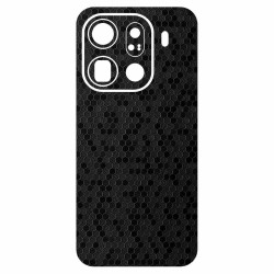 Folie skin SILKASE pentru Oppo Find X9 Pro, protectie spate telefon, negru hexa