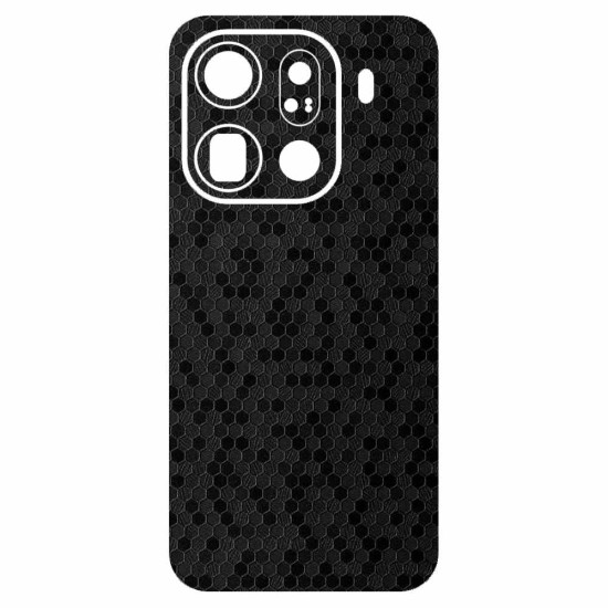 Folie skin SILKASE pentru Oppo Find X9 Pro, protectie spate telefon, negru hexa Folie skin SILKASE pentru Oppo Find X9 Pro, protectie spate telefon, negru hexa (Find X9 Pro, S2610) by www.silkase.ro