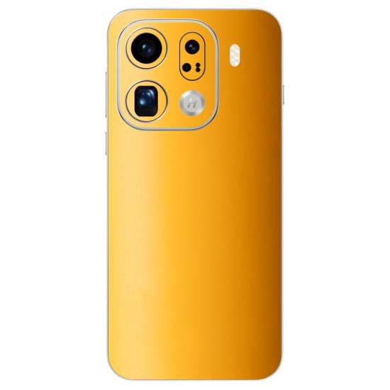 Folie skin SILKASE pentru Oppo Find X9 Pro, protectie spate telefon, portocaliu deschis mat (Find X9 Pro, S2614) by www.silkase.ro