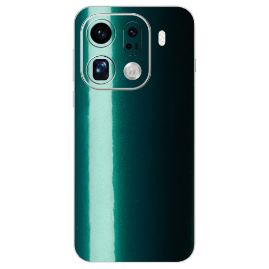 Folie skin SILKASE pentru Oppo Find X9 Pro, protectie spate telefon, verde emerald (Find X9 Pro, S2613) by www.silkase.ro