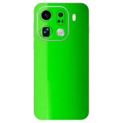 Folie skin SILKASE pentru Oppo Find X9 Pro, protectie spate telefon, verde neon lucios