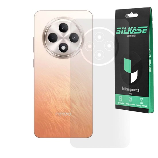 Folie spate mata SILKASE pentru Oppo Reno 12 FS, protectie spate, silicon (Reno12 FS, F7290) by www.silkase.ro