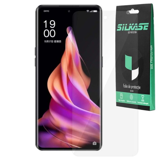 Folie SILKASE pentru Oppo Reno 9, protectie ecran, silicon regenerabil (SILKASE, Folie Silicon Fata Lucioasa) by www.silkase.ro Folie SILKASE pentru Oppo Reno 9, protectie ecran, silicon regenerabil (Reno9, F6653) by www.silkase.ro
