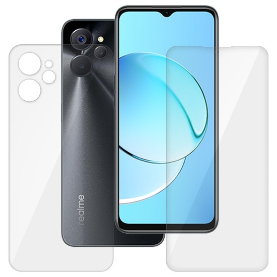 Set 2 folii SILKASE pentru Realme 10 5G, protectie telefon,silicon regenerabil (10 5G, F5591) by www.silkase.ro