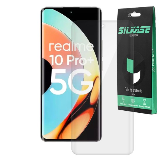 Folie SILKASE pentru Realme 10 Pro Plus, protectie ecran,silicon regenerabil (10 Pro+, F5613) by www.silkase.ro