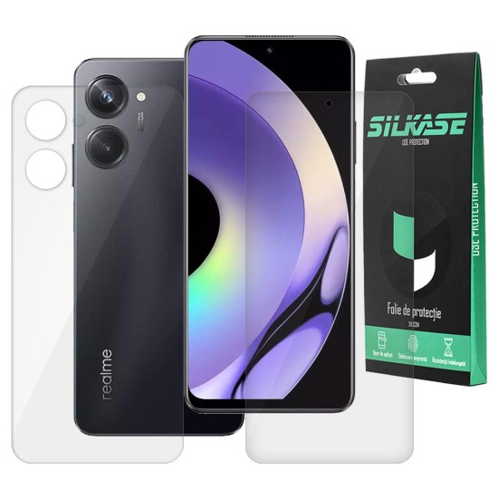 Set 2 folii SILKASE pentru Realme 10 Pro, protectie telefon,silicon regenerabil (10 Pro, F5607) by www.silkase.ro