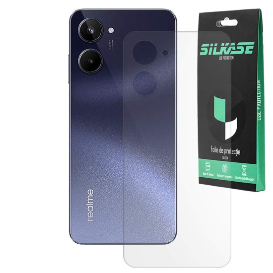 Folie spate mata SILKASE pentru Realme 10, protectie spate, silicon (10 4G, F5601) by www.silkase.ro