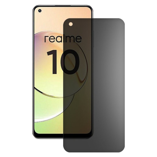 Folie privacy mata SILKASE pentru Realme 10, protectie ecran, silicon (10 4G, F5604) by www.silkase.ro