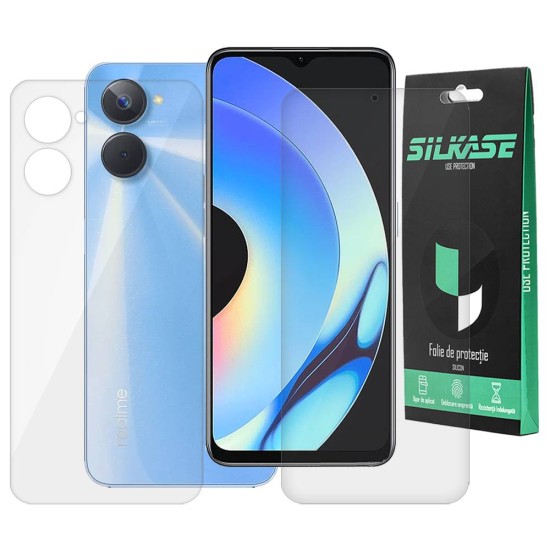 Set 2 folii SILKASE pentru Realme 10s, protectie telefon,silicon regenerabil (9i 5G, F5583) by www.silkase.ro