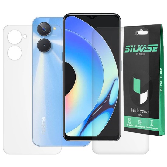 Set 2 folii mate SILKASE pentru Realme 10s, protectie telefon,silicon (9i 5G, F5586) by www.silkase.ro