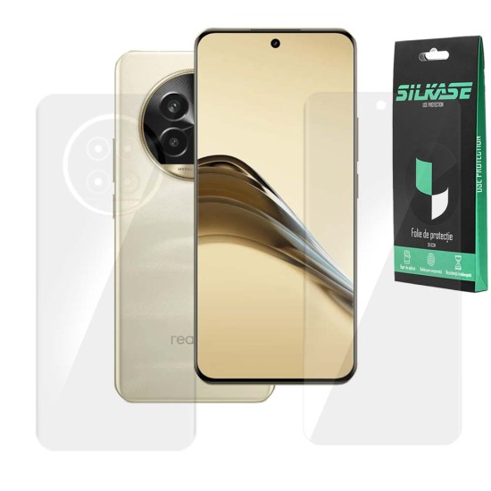 Set 2 folii SILKASE pentru Realme 13 Pro, protectie telefon, silicon regenerabil (13 Pro, F7416) by www.silkase.ro