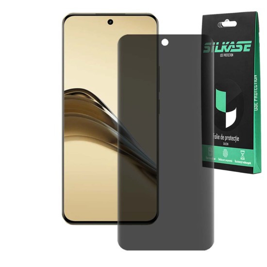Folie privacy mata SILKASE pentru Realme 13 Pro, protectie ecran, silicon (13 Pro, F7421) by www.silkase.ro