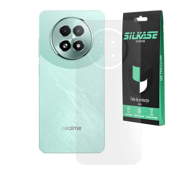 Folie spate mata SILKASE pentru Realme 13, protectie spate, silicon (13 5G, F7410) by www.silkase.ro