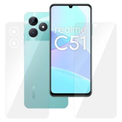 Set 2 folii SILKASE pentru Realme C51, protectie telefon, silicon regenerabil