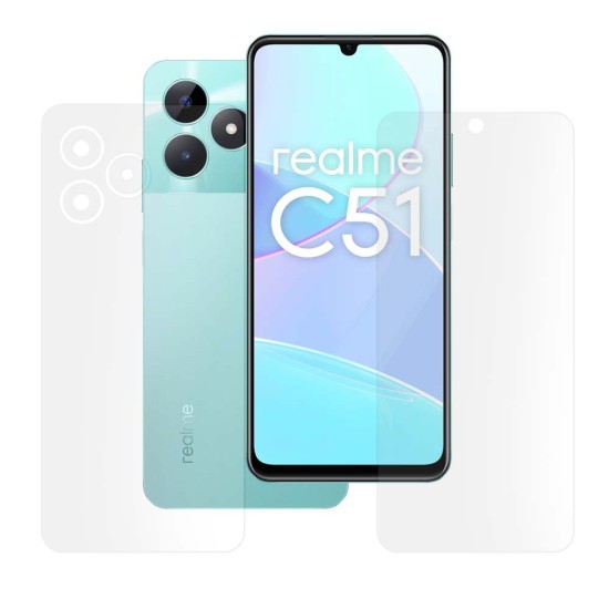 Set 2 folii mate SILKASE pentru Realme C51, protectie telefon, silicon (11 5G, F6699) by www.silkase.ro