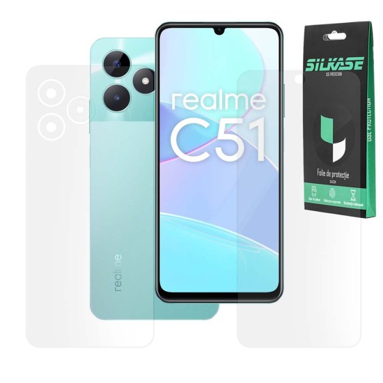 Set 2 folii mate SILKASE pentru Realme C51, protectie telefon, silicon (11 5G, F6699) by www.silkase.ro