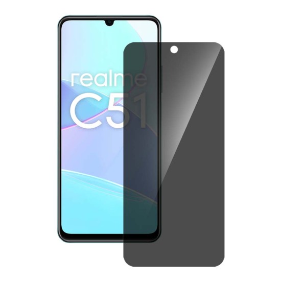 Folie privacy SILKASE pentru Realme C51, protectie ecran, silicon (11 5G, F6700) by www.silkase.ro